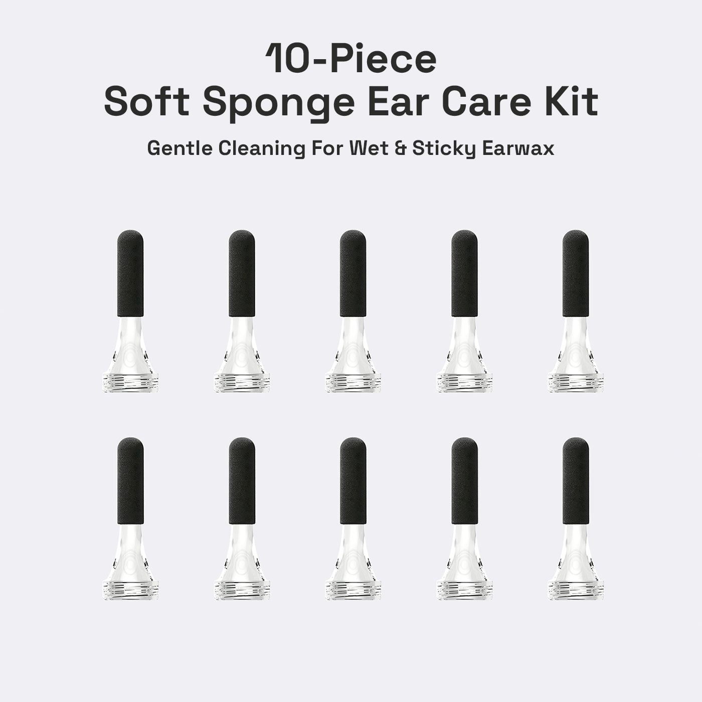 MINIXTEC EarVision Plus Accessroy: 10-Piece Soft Sponge Ear Care Kit