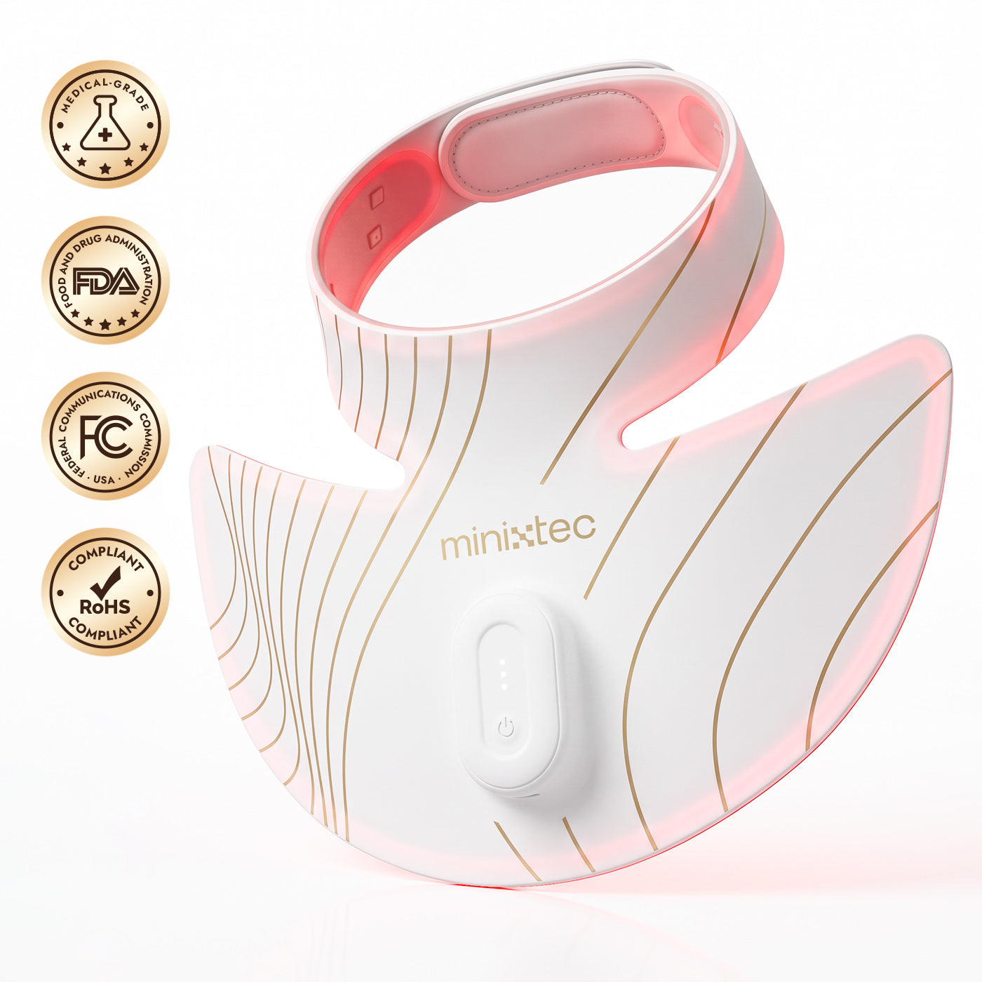 MINIXTEC NeckRenew 4-Mode Neck & Chest Red Light Therapy