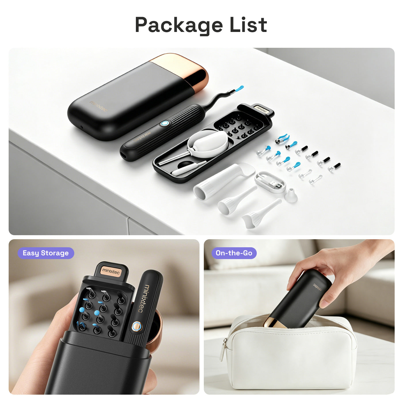 MINIXTEC EarVision Plus, Care for for Family, Narrow Ear Canals & Kids